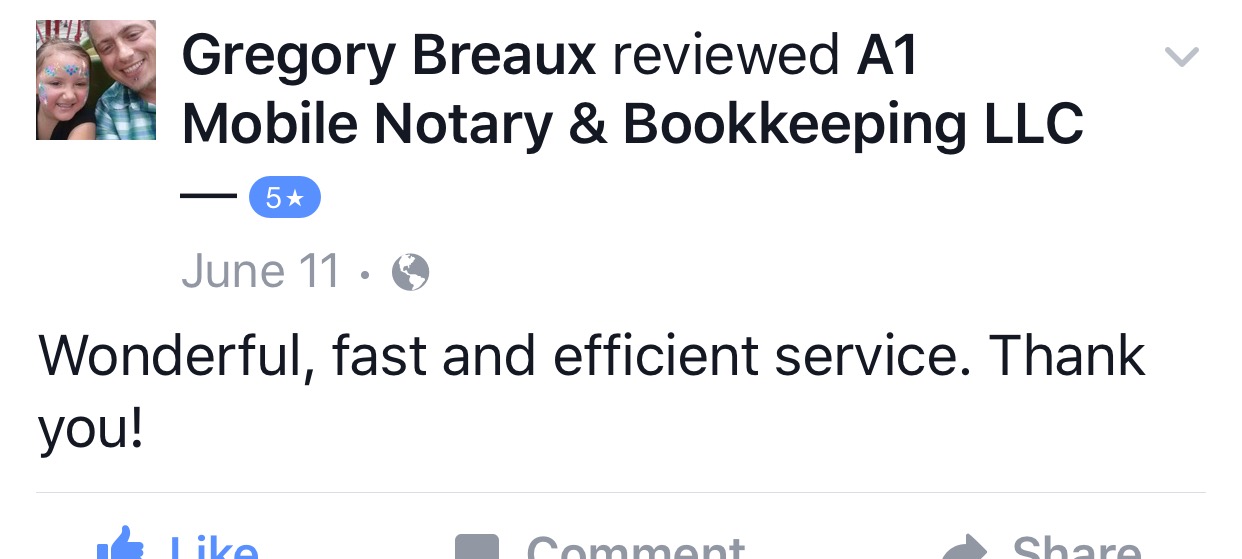 A1 Mobile Notary in Lake Charles LA Mobile Notary Public in Lake
