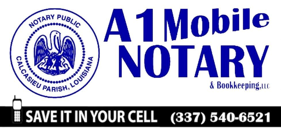 A1 Mobile Notary, Lake Charles, LA, Notary Near Me
