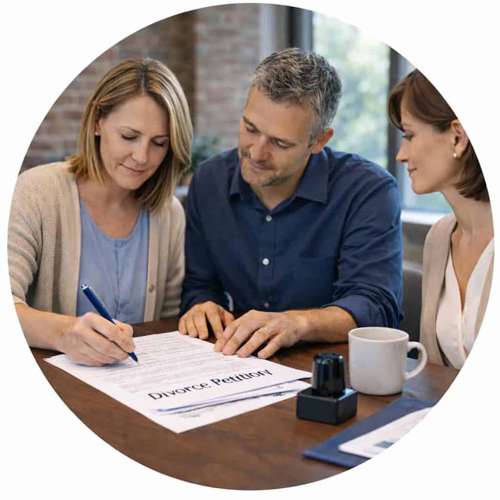 Divorce child custody document notary in Lake Charles, LA